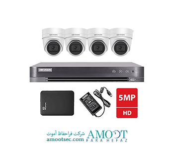 پکیج4 دوربین 5 مگاپیکسلی هایک ویژن